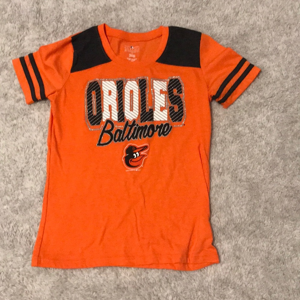 baltimore orioles orange and grey shirt size small